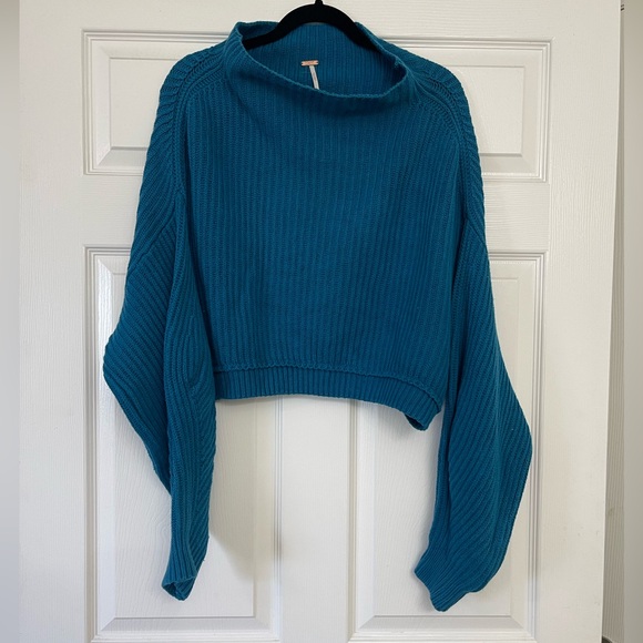 Free people Emmy Mock neck Cropped Sweater | Size XS - Picture 1 of 7